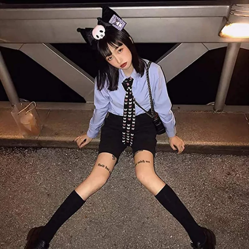 Kuromi-Bandeau oreilles de chat réaliste, Kawaii, Sanurgente Anime, jolie  fille, cosplay, bandeau de sauna en peluche, accessoires pour cheveux,  cadeau d'Halloween, 1PC - AliExpress