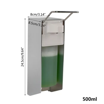 

isinfectant Dispenser 500/1000 ml Short Lever Plastic Pump - Aluminium Dispenser