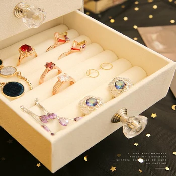 

Drawer Plastic Storage Box Earrings Jewelry Storage Organizer Transparent Finishing Makeup Storage Box Rack Accessories Box