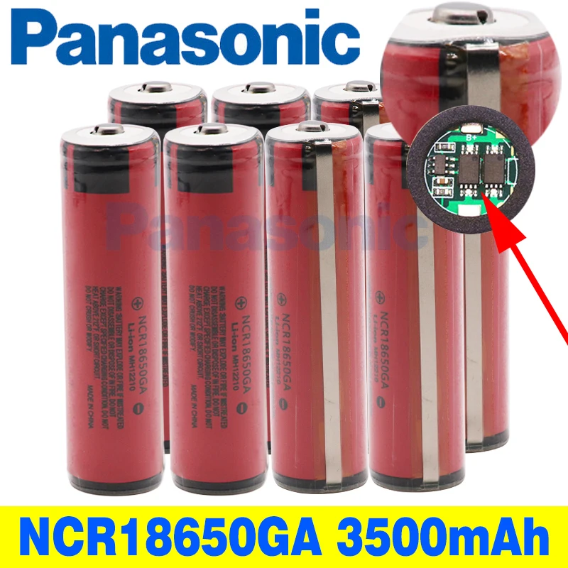 Panasonic Оригинал 18650 батарея перезаряжаемая 3 7 V 3500mAh ncr1865GA 30A разрядка для игрушки