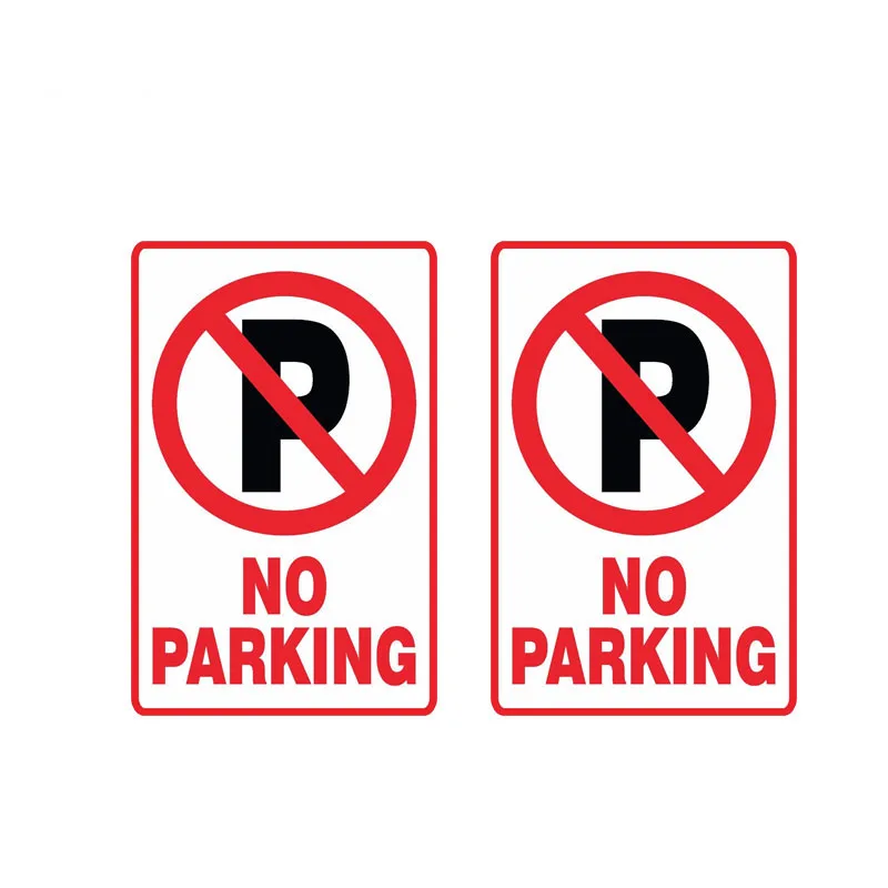 

Funny Warning NO Parking Car Sticker Waterproof Sunscreen Reflective Anti-UV Fashion Decal PVC 11CM X 7.2CM