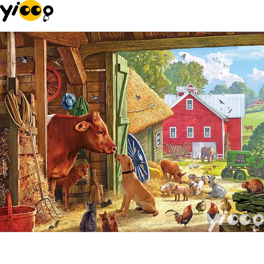 

Full Square/Round Drill 5D diamond embroidery animals in the farm diamond Painting Rhinestones mosaic Cross stitch Decor EX0122