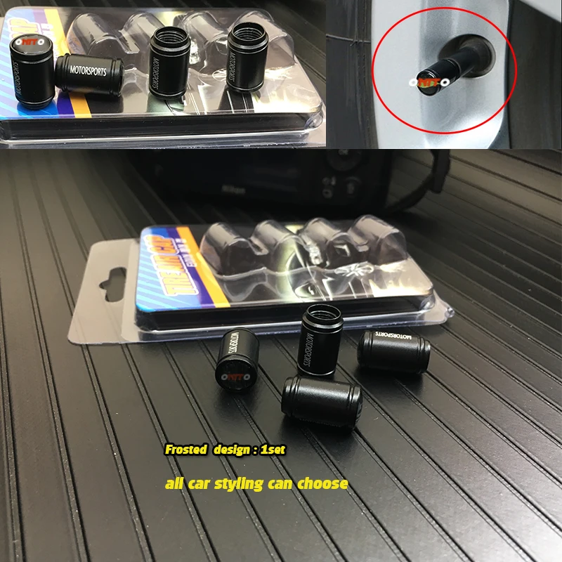 

stickers Matte 4pcs 1set Accessorie Car Tire Valve Caps Badge Stems Covers For bmw porsche benz buick suzuki kia audi mazda