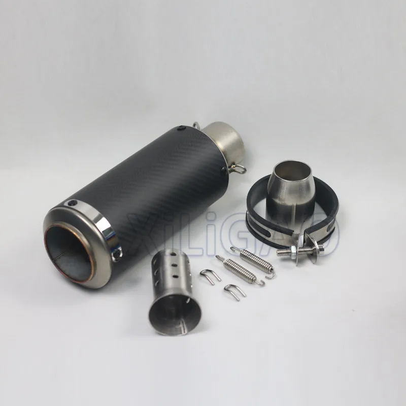 H 51MM 51 мм 60 мм Универсальный мотоцикл SC глушитель Escape Moto Dirt Bike скутер выхлоп дБ убийца ДЛЯ bws PCX 125 - Цвет: H 51MM