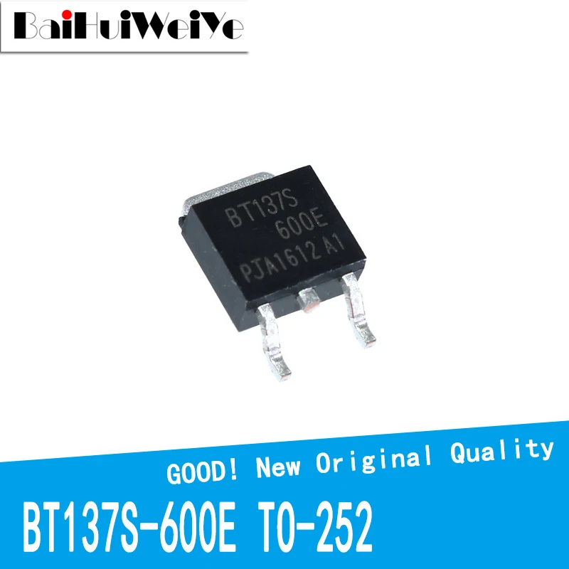 10PCS/LOT BT137S 600E BT137S 600 TO252 BT137S Triac SMD TO 252 BT137S ...