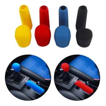 

2Pcs/Set Silicone Gear Shift Knob Cover Car Handbrake Cover Hand Brake For Universal Car Acceossories