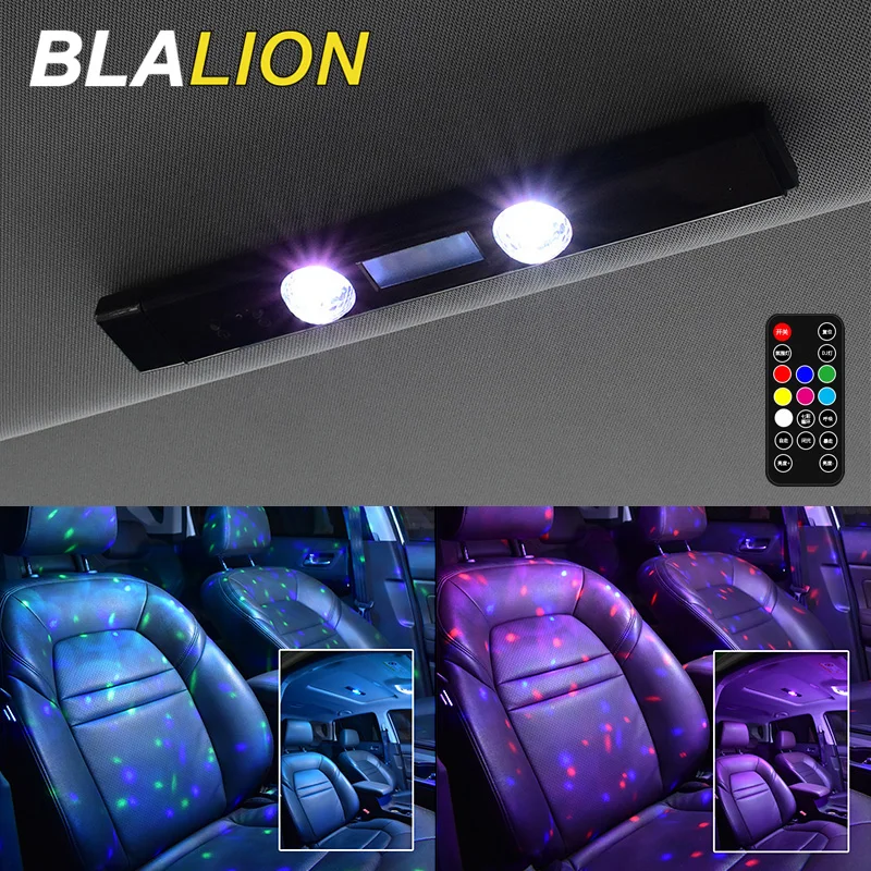 RGB LED Atmosphere Lamp Remote Sound Control USB Car Interior Ambient Star Light