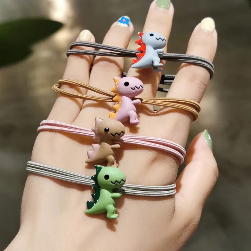 

Girls Cute Cartoon Animals Dinosaur Elastic Hair Bands Scrunchies Ponytail Holder Headbands for Kids Hair Accessories