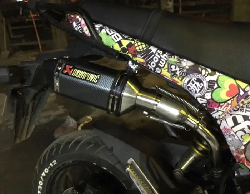 MSX125 выхлопной мотоцикл полная система для Honda Grom MSX 125 соединительные трубы заголовки с Escape Moto Yoshimura глушитель выхлопной трубы