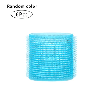 

Hair Rollers 6 Pcs Curlers Self Grip Holding Rollers Hairdressing Curlers Hair Design Sticky Cling Styling Tool