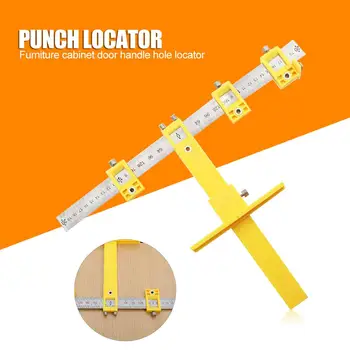 

Detachable Hole Punch Jig Tool Center Drill Bit Guide Set Sleeve Cabinet Hardware Locator Wood Drilling Woodworking Tool Ruler