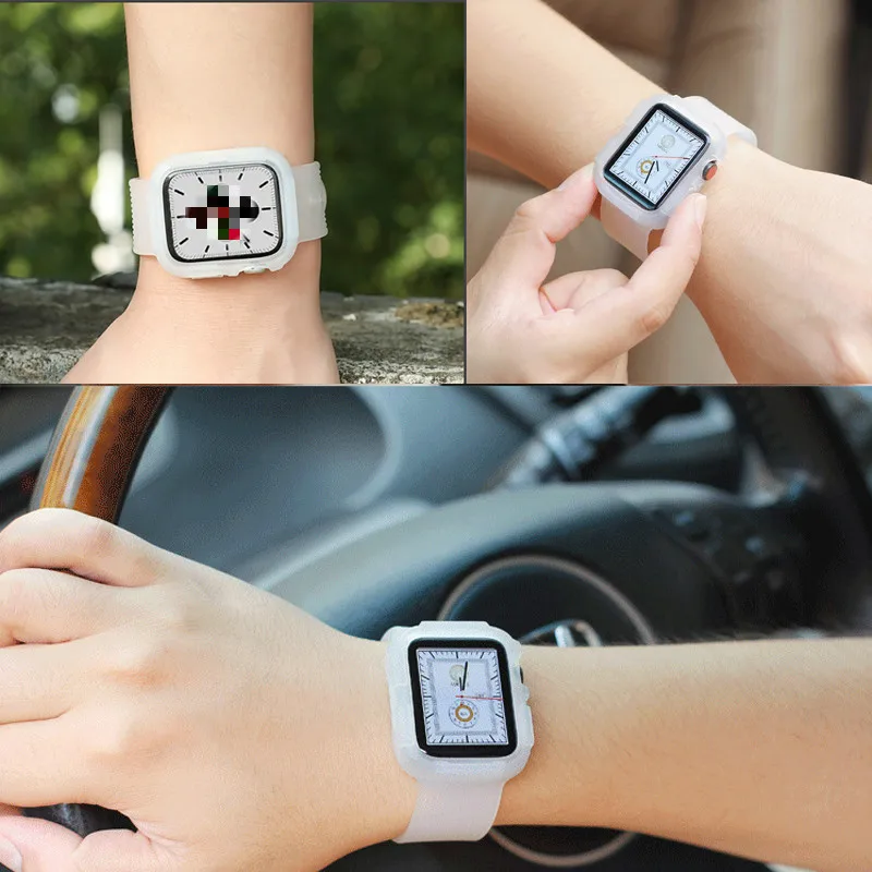 Ремешок силиконовый спортивный для Apple Watch 5 4 3 2 1 38 мм 42 резиновый браслет Iwatch series 40