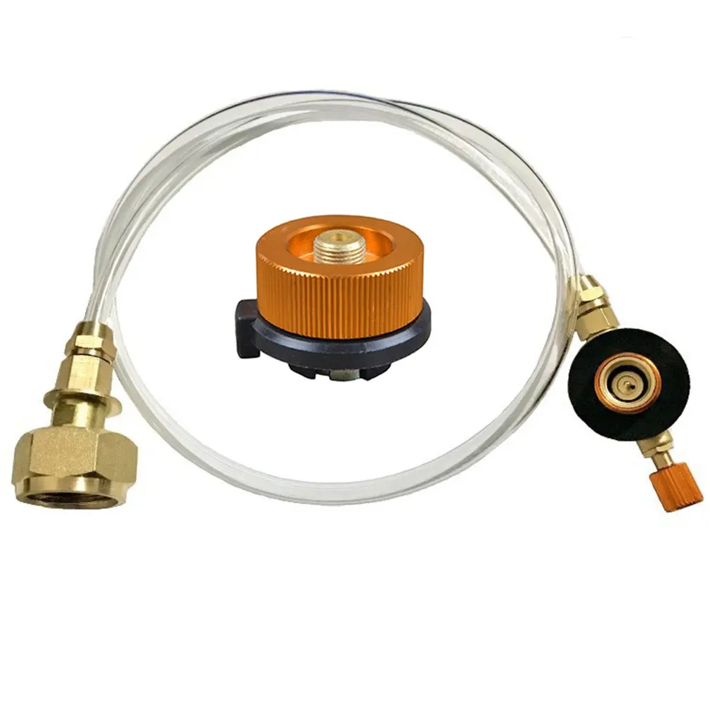 

Outdoor Gas Stove Adapter Gas Flat Tank Valve Gas Round Coupler Gas Charging Accessories Camping Kit