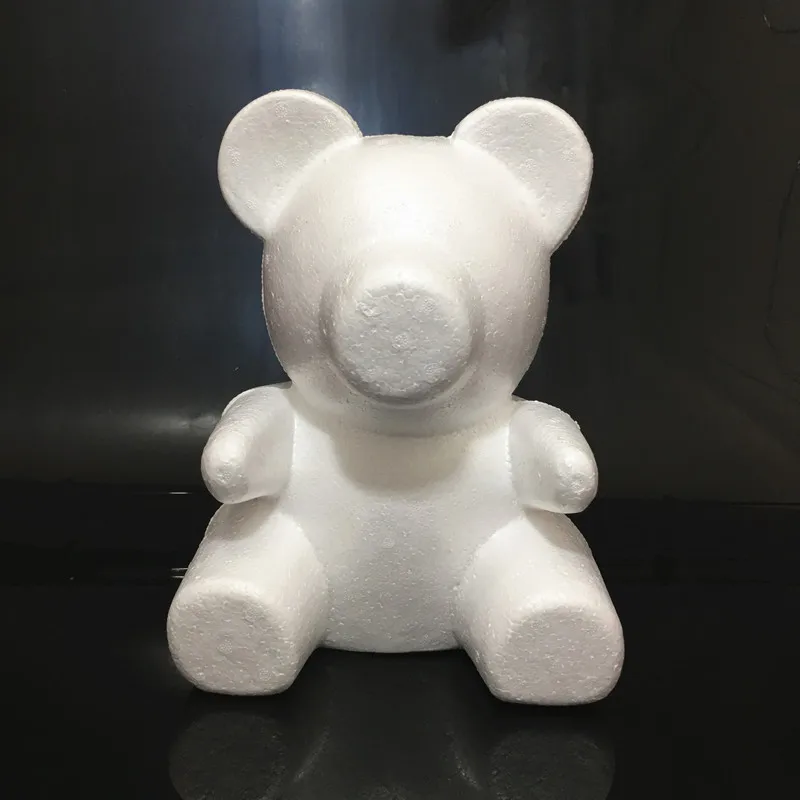 Подарки 160 мм моделирование пенополистирол пенопласт пена фигурка медведя ко Дню Святого Валентина Белый авторские шары для DIY ПАСХАЛЬНОЕ праздничное украшение