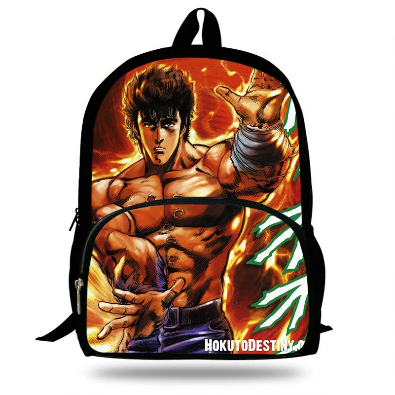 16 дюймов Hokuto No Ken печать школьные сумки для подростков мальчиков и девочек Детский рюкзак ежедневный ноутбук mochila