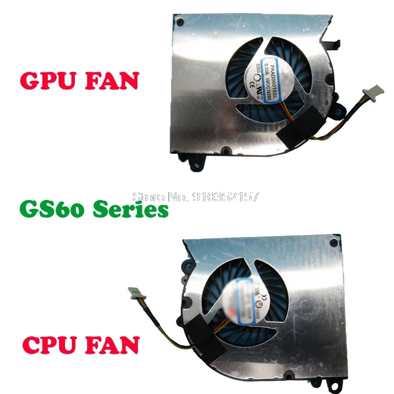 OEM вентилятор для MSI GS60 PAAD06015SL WS60 2bo 6QC 6QH 6QI 6QJ 7RJ GP60 2PC 2PL 2PE 2QE 2QC 2PM 6QE PX60 2QD 6AK |