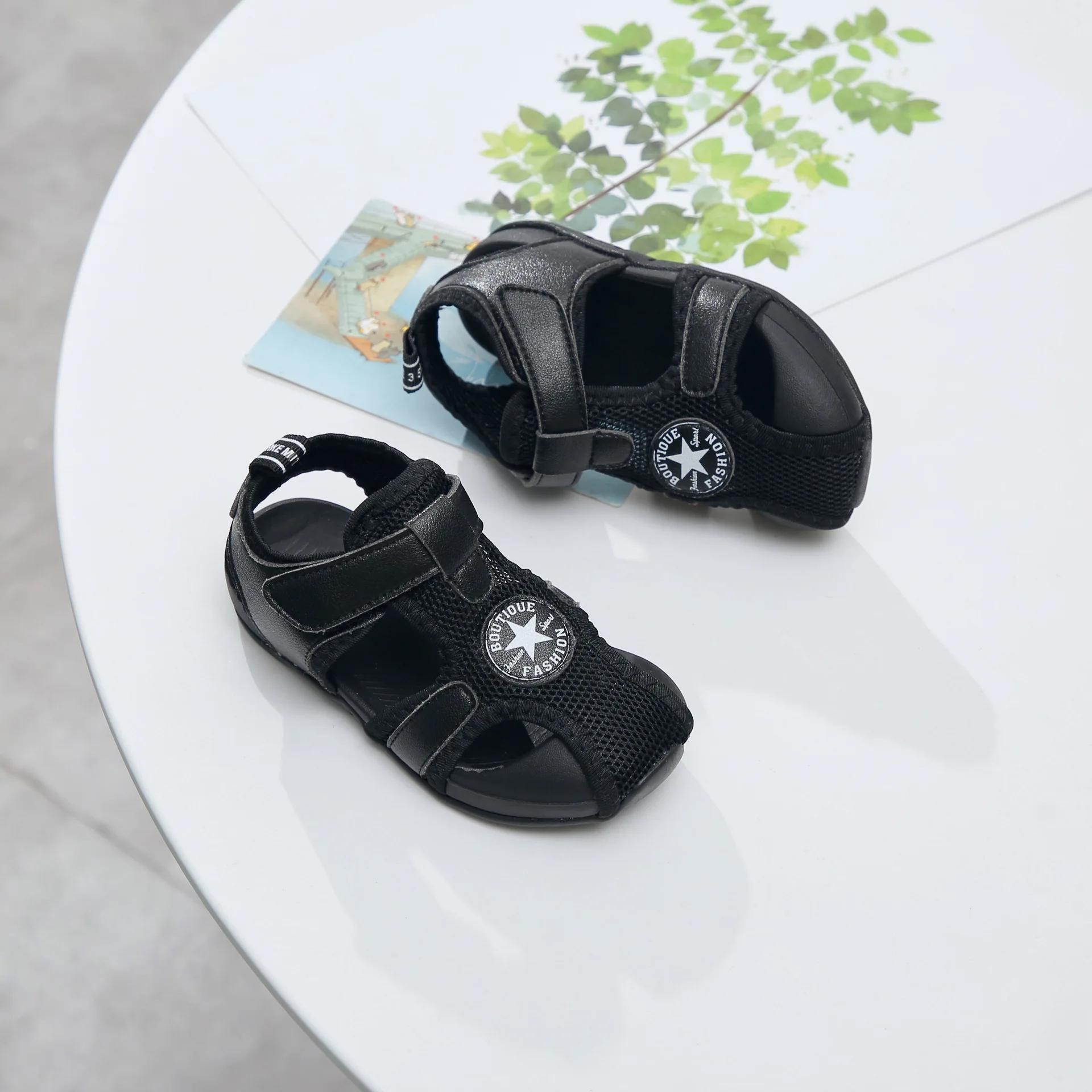 

2019 Summer New Style BOY'S Sandals Children Korean Version of the Head Casual Shoe Baby Soft Bottom Anti-slip Toddler Shoes
