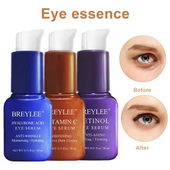 

Eye Essence Retinol Hyaluronic Acid Vitamin C Eye Cream Moisturizing Remove Dark Circles Anti Wrinkles Fine Lines Under Eye Bags