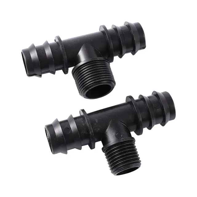Szögesdrót Dn25 Csőcsatlakozó 1/2 "3/4" Hímszálú Kikötő Póló Könyök Egyenes Opcionális Kerti Mezőgazdasági Öntözési Vízcsatlakozó - Image 4