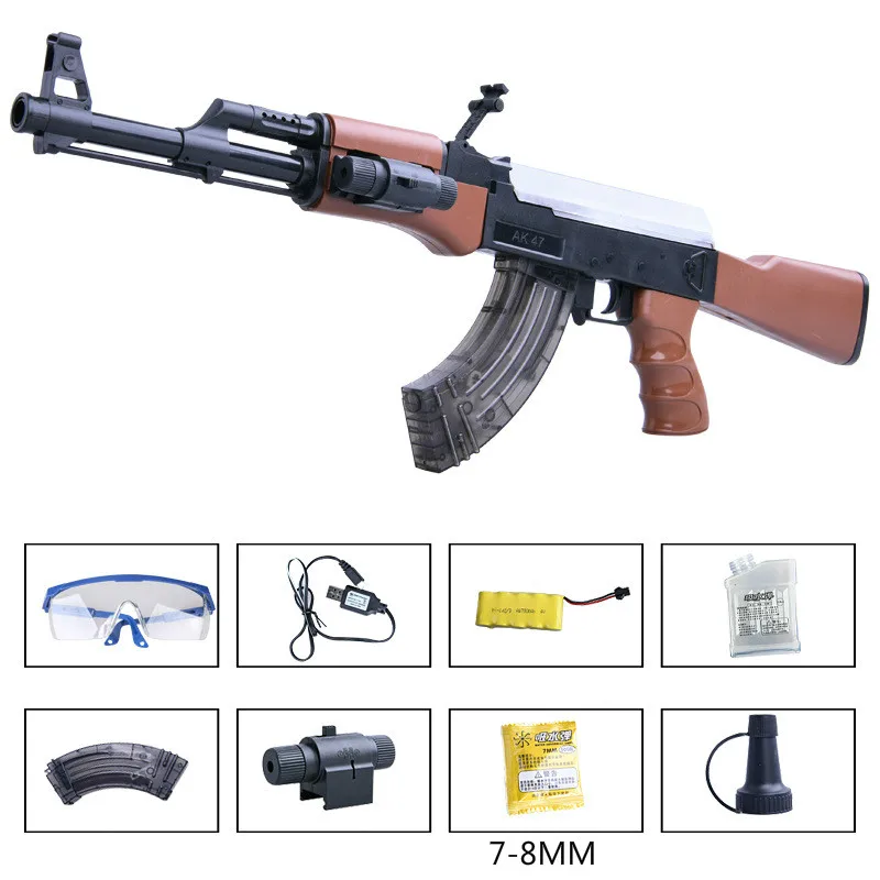 AK47 Электрический Bursts игрушечный водный пистолет пулемет детский винтовочный для