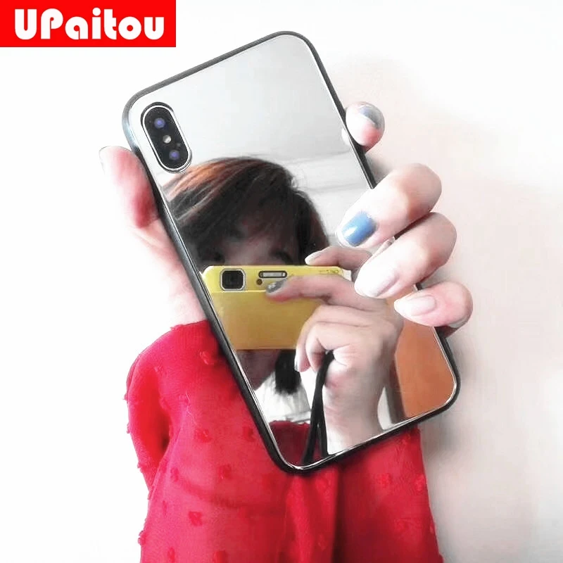 Зеркальный чехол UPaitou из ТПУ для VIVO Y93 Lite Y93S Y79 Y95 Y91C Y97 Y85 Y91 Ru акрила с мягкой задней