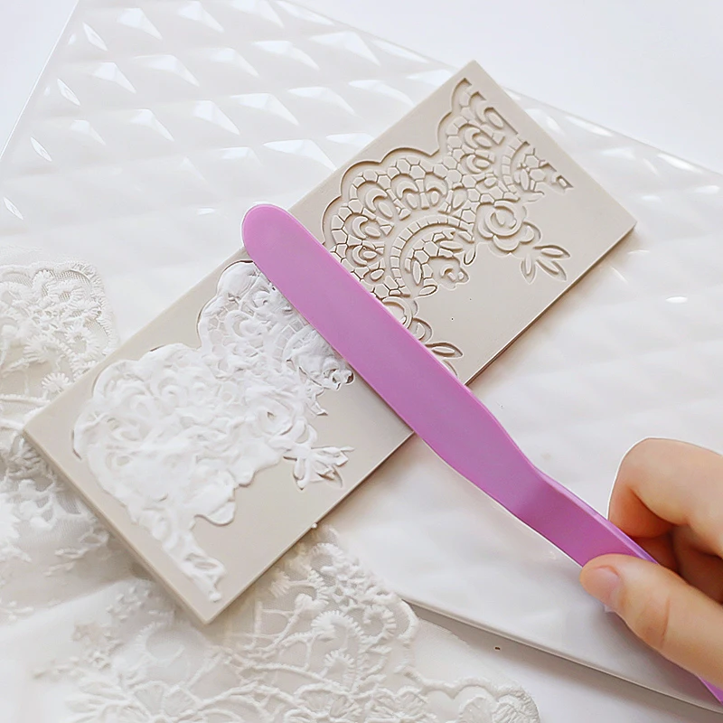 Fondant (сахарная) торт скребок из АБС-пластика шпатель масло кружева обледенения