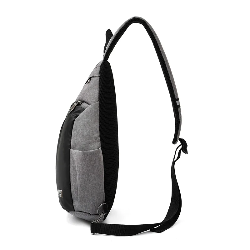 Usb Charging Waterproof Nylon Single Shoulder Bag Large Capacity Casual Unisex Crossbody Bag Women Travel Back Pack