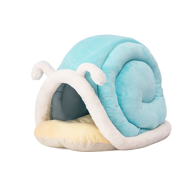 New Deep Sleep Cat Bed House Funny Snail Cats Mat Beds Warm Basket for Small Dogs Cat House Cushion Pet Tent Kennel Cat Supplies 1