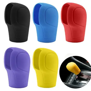 

Universal Manual Car Hand Brake Case Silicone Gear Head Shift Knob Cover Colorful Change Collars Handbrake Grip Interior Decor