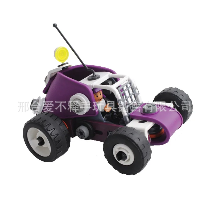 

BSQ 6827 Children'S Educational 4-in-1 Soft Silcone DIY Assembled Building Blocks Nut Engineering Vehicle Creative Toy Hot Model
