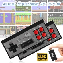 Consola de juegos portátil infantil Retro Mini clásico 4K TV AV/HDMI 8 Bit 568/600 consola de videojuegos reproductor de juegos portátil regalo