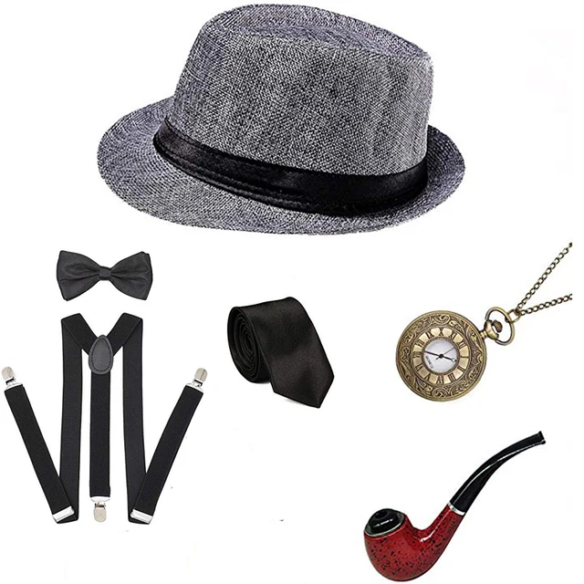 1920s Mens Gatsby Gangster Accessories 
