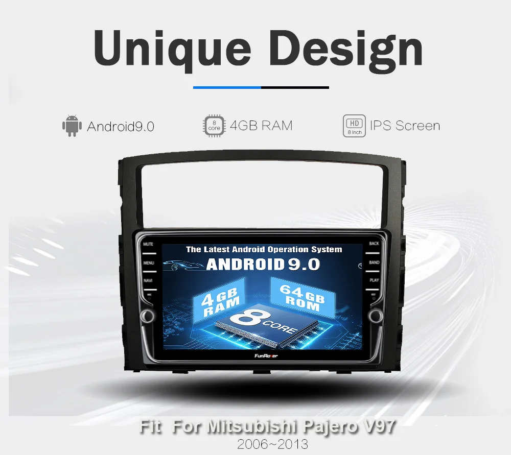 Clearance Funrover 8 core android 9.0 2 din car dvd player For Mitsubishi Pajero 4 V97 V93 gps navigation multimedia stereo player DSP IPS 3 Clearance Funrover 8 core android 9.0 2 din car dvd player For Mitsubishi Pajero 4 V97 V93 gps navigation multimedia stereo player DSP IPS 3