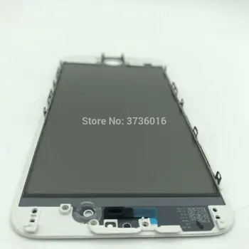 

10pcs/bag 4 in 1 front screen frame glass with oca and polarizer For iP 6 broken glass Replacement no bubble