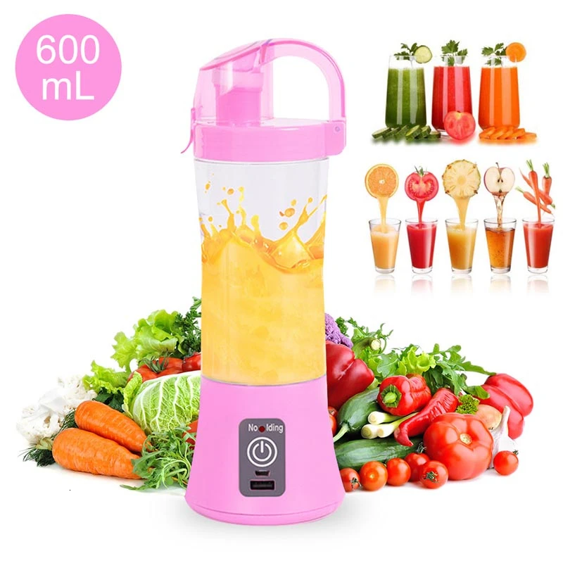 

Portable Travel Juicer Bottle USB Electric Juicer Cup Household Fruit Juicer Mixer Cup 500ml Vegetable Juicer Machine Mixer