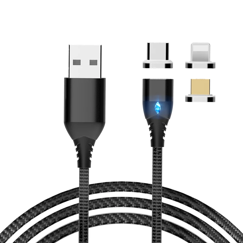 SUNPHG Новый Магнитный зарядный кабель для передачи данных 2018 3 в 1 Micro USB Ksiomi быстрая