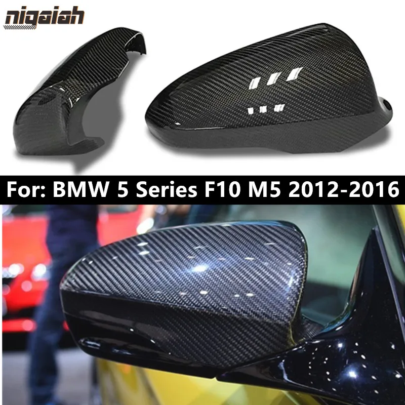 

Замена зеркальной крышки из сухого углеродного волокна для BMW F10 M5, зеркальная крышка 5 серии седан 2012-2015, боковая дверь автомобиля, крыло корпуса