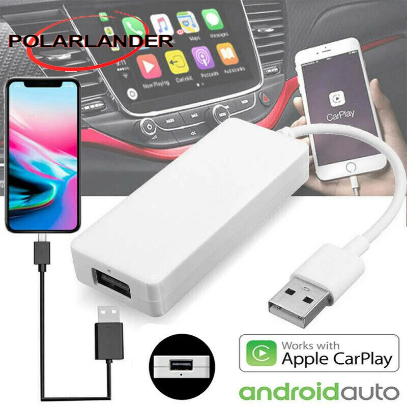 USB Hands-Free Touch Adapter Smart Car Link Siri Voice Control Android Module Message Function for Carplay Android Auto