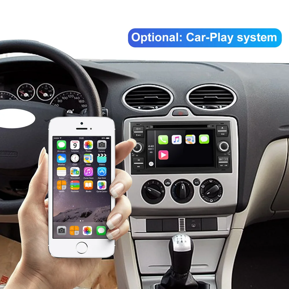 Isudar 2 Din Android 9 стерео Авто Радио для Ford/Focus/Mondeo/автомобильное Kuga мультимедийный