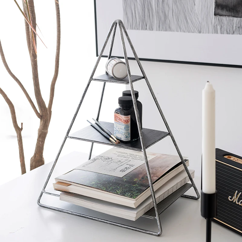 

gold & silver Pyramid rack display stand wedding dessert table cake stand