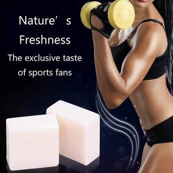 

60g Sports Handmade Soap Mint Flavor Oil-control Anti-acne Soap Handmade Soap Unisex