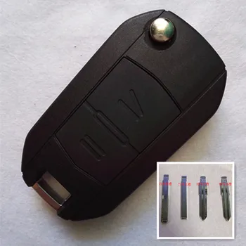 

DAKATU 2 Buttons Modified Folding Flip Remote Car Key Shell For Vauxhall Opel Corsa Agila Meriva Combo HU100 HU43 YM28 HU46
