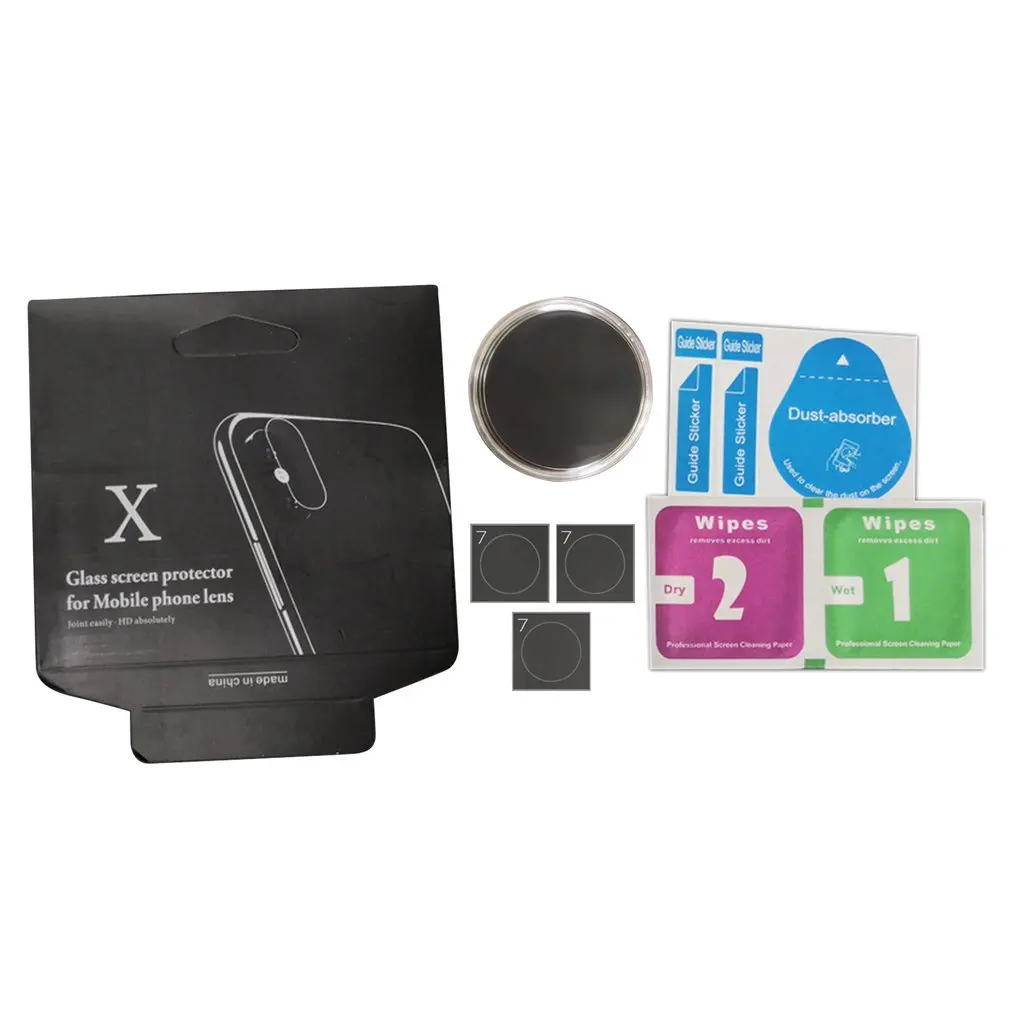 Package Mobile Phone Lens Protection Film Glass Film Mobile Phone Camera Tempering Film For Apple Mobile Phone