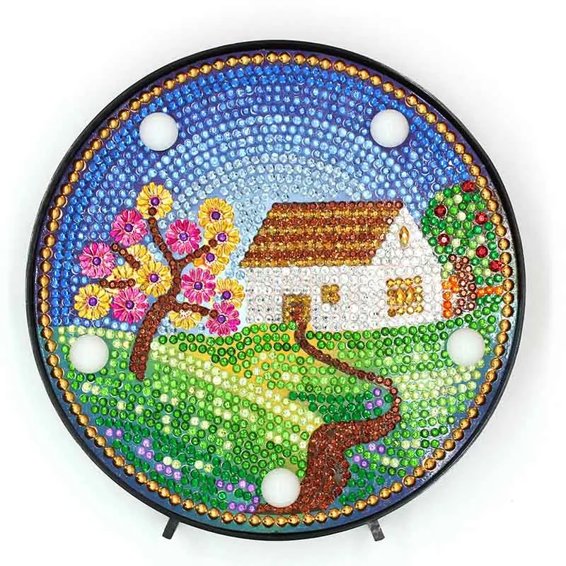 ZXD039 HOMFUN алмазная живопись светодиодный светильник Мандала 5D алмазная вышивка пейзаж Стразы DIY Алмазный подарок на Рождество, Хэллоуин - Цвет: ZXD039