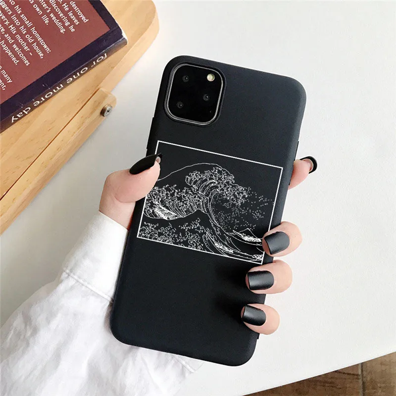 

USLION Cartoon Cactus Phone Cover For iPhone 11 X XR XS Max Soft TPU Back Case For iPhone 6 7 8 7Plus Art Patterned Fitted Cover