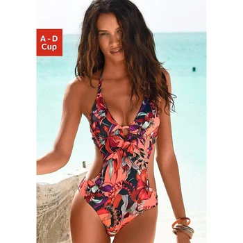 

One Piece Swimsuit 2020 New Sexy Backless Swimwear Women Swimsuits Vintage Retro Bathing Suit Beachwear Biquini Set Female S-XL
