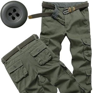 Брюки мужские тактические, штаны-карго в стиле милитари для активного отдыха, спортивные рабочие универсальные штаны, хлопковые спортивные джоггеры