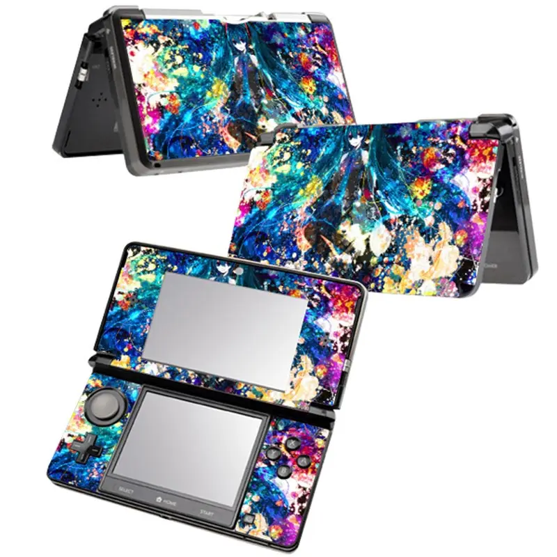 Cartoon design for 3DS Console Gamepad Protector Cover  For 3DS Sticker for nintend o 3ds pvc skin sticker 