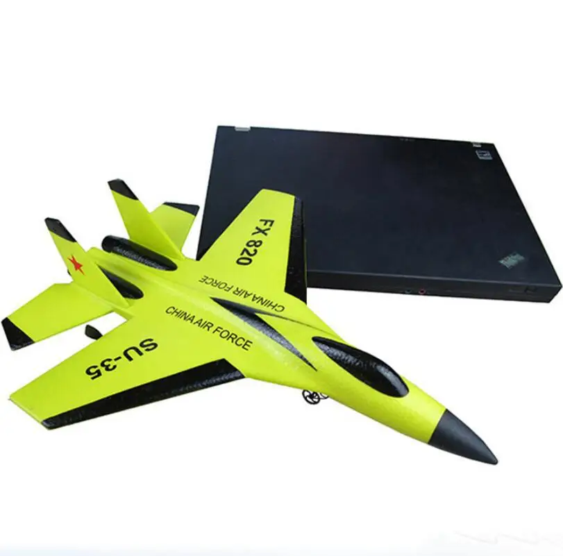 Fx820 модель самолета с фиксированным крылом маленький СУ/Su-35 пульт дистанционного управления Самолет планер Наружная игрушка