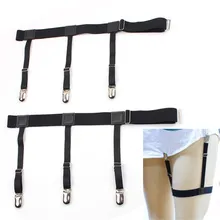 2 шт Регулируемый мужской ремень для рубашек с не-с блокировкой скольжения зажимы держать рубашку заправленные ноги бедра подвязки ремень